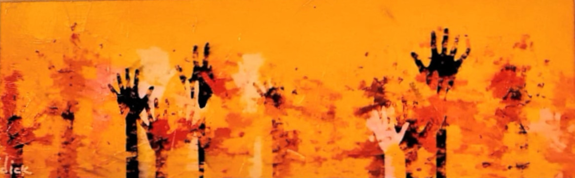 People reaching out - image by Dick Mullen